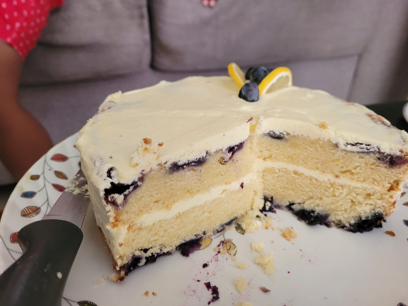Lemon Blueberry Buttermilk Cake